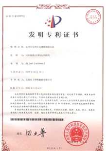 发明专利证书：新型环保的环氧树脂制造方法